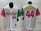 San Diego Padres #44 Joe Musgrove White Number 2022 City Connect Cool Base Stitched Jersey,baseball caps,new era cap wholesale,wholesale hats